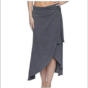 Felina Multi Style Super Comfy Pull-on Wrap Midi Dress Skirt 5 Ways to Wear XL